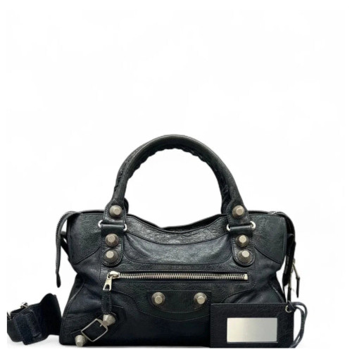 Balenciaga Medium City Arena Lambskin Charcoal