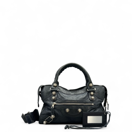 Balenciaga Medium City Arena Lambskin Charcoal