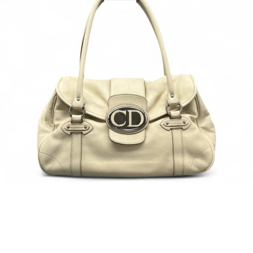Dior Shoulder Bag Calfskin White