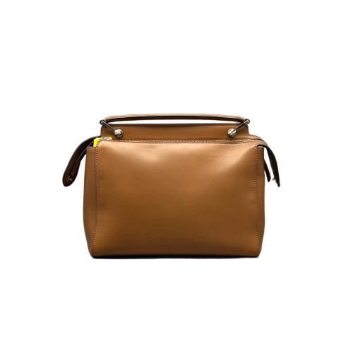 Fendi Dotcom Shoulder Bag Smooth Calfskin Tan Pink Fendi Dotcom Shoulder Bag Smooth Calfskin Tan Pink