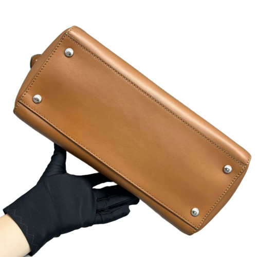 Fendi Dotcom Shoulder Bag Smooth Calfskin Tan Pink Fendi Dotcom Shoulder Bag Smooth Calfskin Tan Pink