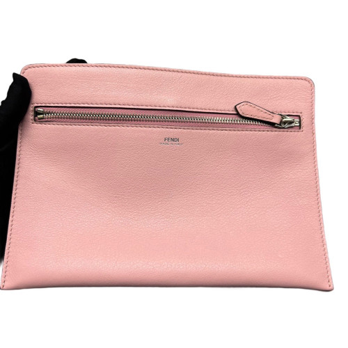 Fendi Dotcom Shoulder Bag Smooth Calfskin Tan Pink Fendi Dotcom Shoulder Bag Smooth Calfskin Tan Pink