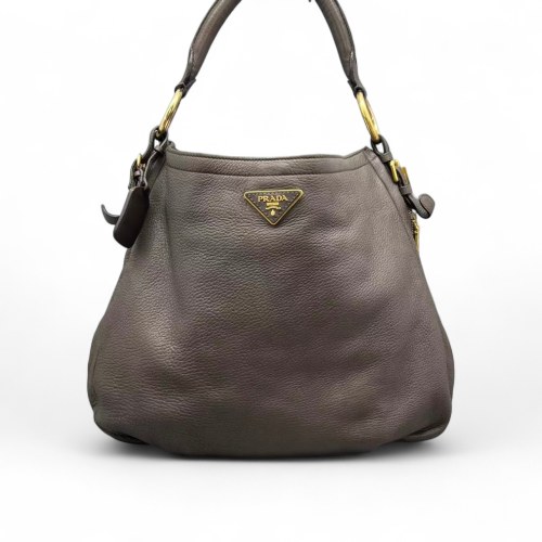 Prada Shoulder Bag Vitello Daino Grey