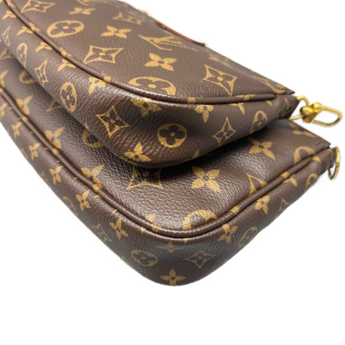 Louis Vuitton Multi Pochette Accessories Monogram Brown Pink