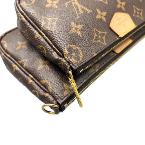 Louis Vuitton Multi Pochette Accessories Monogram Brown Pink