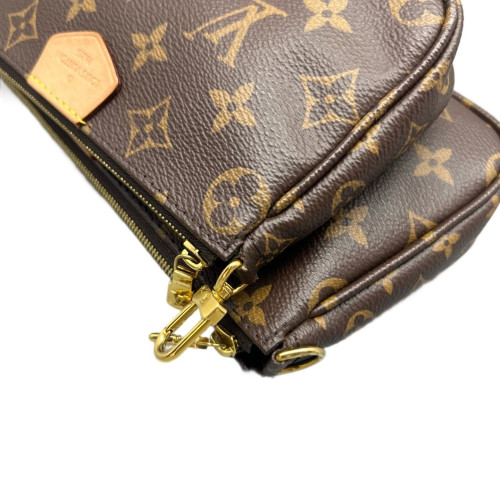 Louis Vuitton Multi Pochette Accessories Monogram Brown Pink