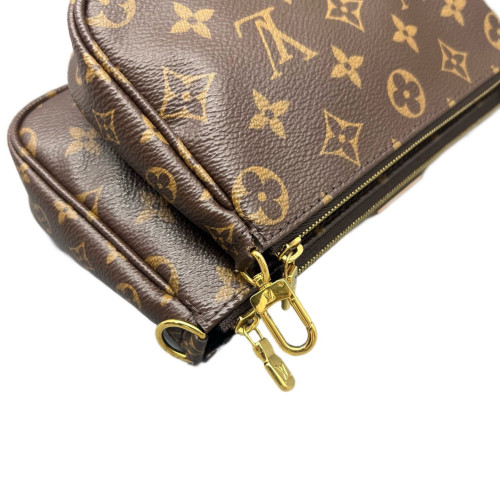 Louis Vuitton Multi Pochette Accessories Monogram Brown Pink
