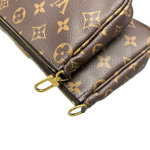 Louis Vuitton Multi Pochette Accessories Monogram Brown Pink