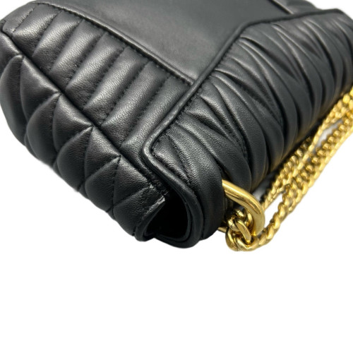 Miu Miu Shoulder Bag Calfskin Black