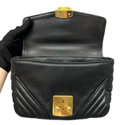 Miu Miu Shoulder Bag Calfskin Black