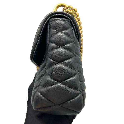 Miu Miu Shoulder Bag Calfskin Black