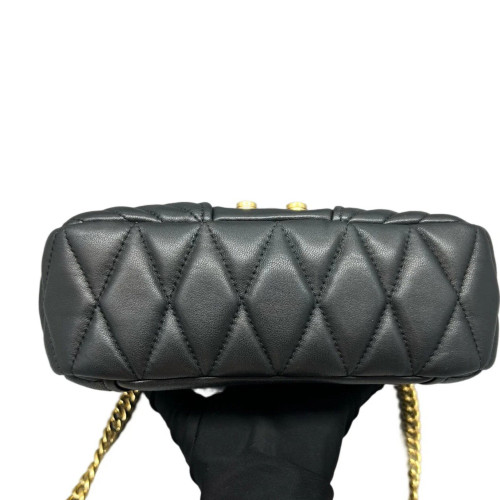 Miu Miu Shoulder Bag Calfskin Black