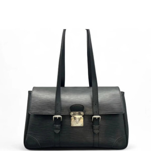 Louis Vuitton Sugur Satchel MM Epi Black Louis Vuitton Sugur Satchel MM Epi Black