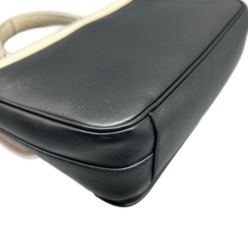 Prada Messenger Calfskin Black White