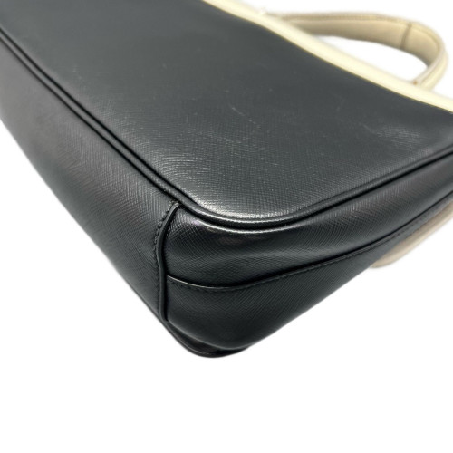 Prada Messenger Calfskin Black White