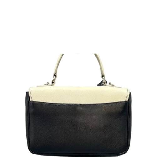 Prada Messenger Calfskin Black White