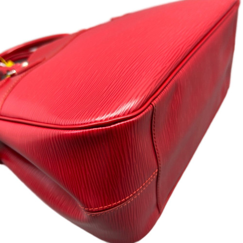 Louis Vuitton Passy Top Handle Bag PM Epi Red
