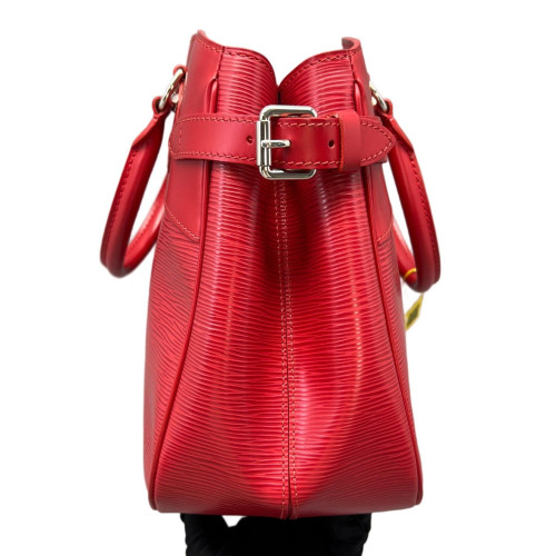 Louis Vuitton Passy Top Handle Bag PM Epi Red