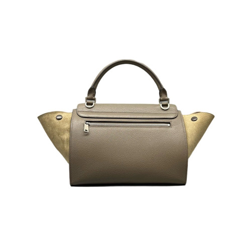 Celine Small Trapeze Calfskin Suede Grey