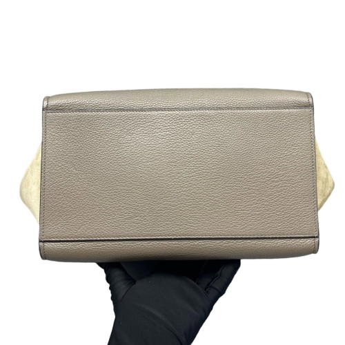 Celine Small Trapeze Calfskin Suede Grey