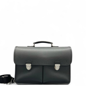 Louis Vuitton Anton Briefcase Calfskin Dark Grey