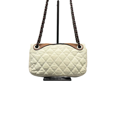 Chanel Quilted Medium Single Flap Calfskin White