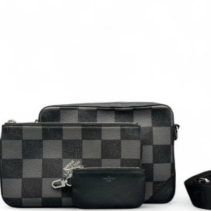 Louis Vuitton Trio Messenger Bag Damier Graphite Black