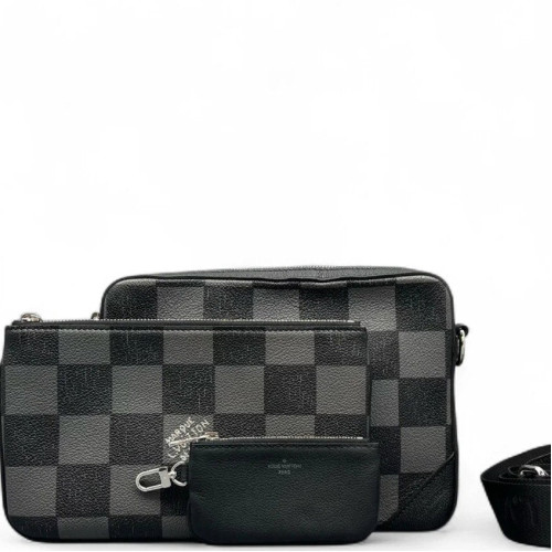 Louis Vuitton Trio Messenger Bag Damier Graphite Black Louis Vuitton Trio Messenger Bag Damier Graphite Black
