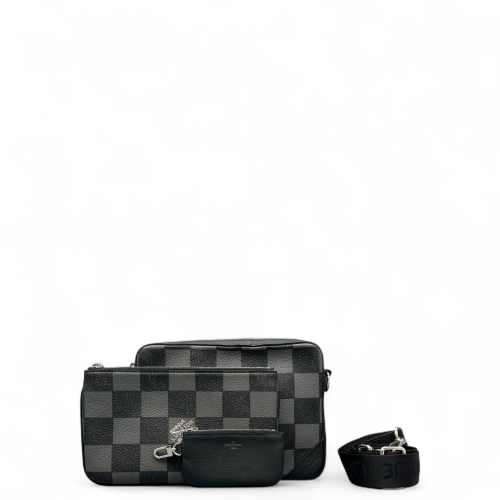 Louis Vuitton Trio Messenger Bag Damier Graphite Black Louis Vuitton Trio Messenger Bag Damier Graphite Black
