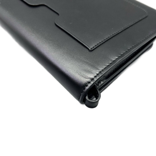 Burberry Flap Bag Smooth Calfskin Black
