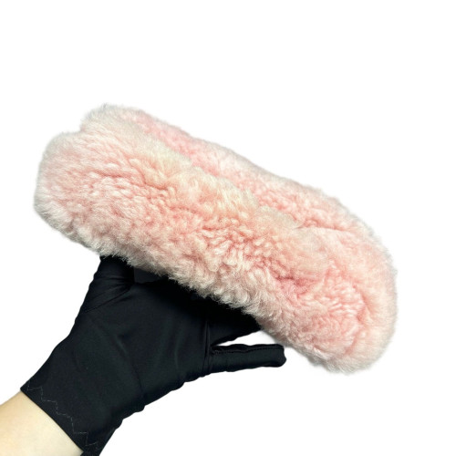 Bottega Veneta Mini Jodie Faux Fur Pink
