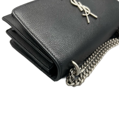 Yves Saint Laurent Small Sunset Shiny Caviar Calfskin Black