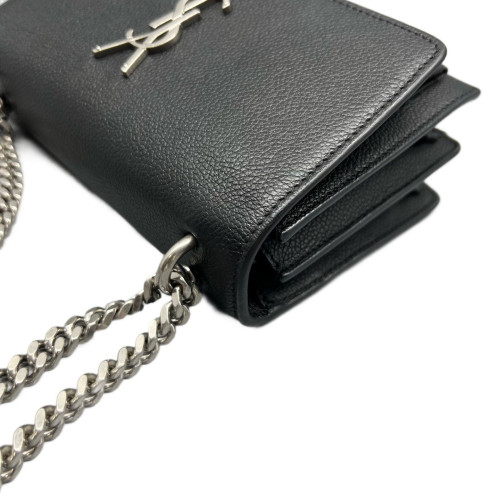 Yves Saint Laurent Small Sunset Shiny Caviar Calfskin Black