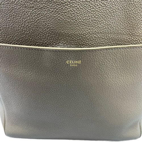 Celine Sangle Large Bucket Bag Grained Calfskin Ivory