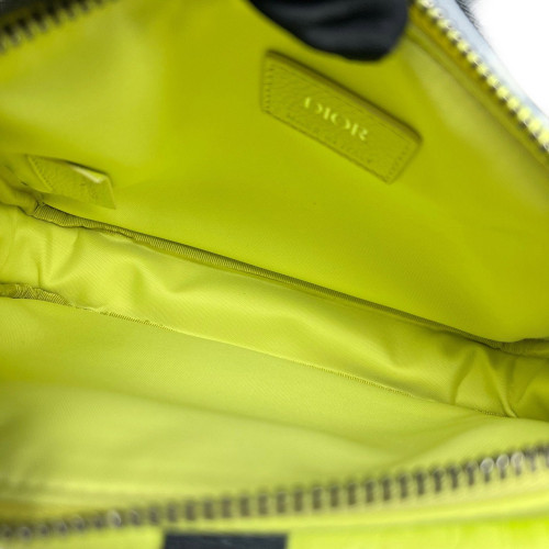 Dior Shoulder Bag Canvas Light Green Black