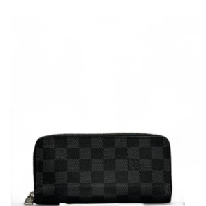 Louis Vuitton Zippy Wallet Vertical Damier Graphite Black