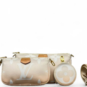 Louis Vuitton Multi Pochette Accessories Empreinte Monogram Giant Pink