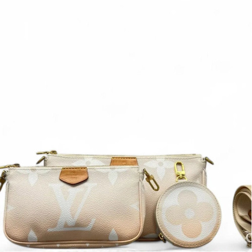 Louis Vuitton Multi Pochette Accessories Empreinte Monogram Giant Pink