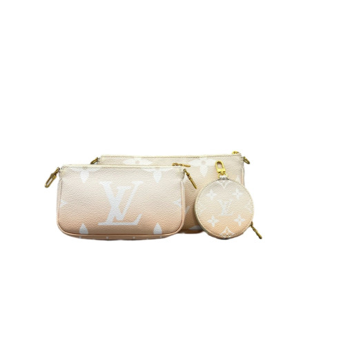 Louis Vuitton Multi Pochette Accessories Empreinte Monogram Giant Pink