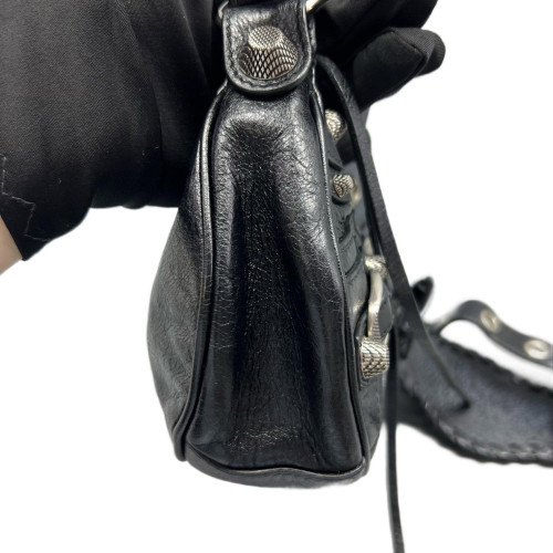 Balenciaga Le Cagole Xs Arena Lambskin Black