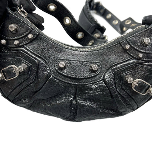 Balenciaga Le Cagole Xs Arena Lambskin Black