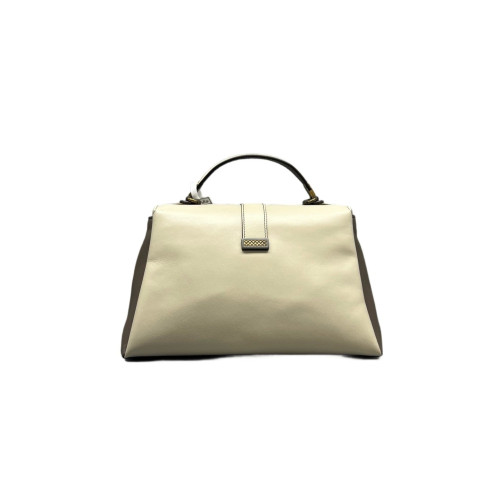 Bottega Veneta Medium Piazza Bag Calfskin White Grey Bottega Veneta Medium Piazza Bag Calfskin White Grey