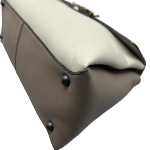 Bottega Veneta Medium Piazza Bag Calfskin White Grey Bottega Veneta Medium Piazza Bag Calfskin White Grey