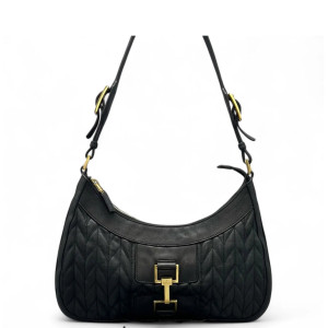 Gucci Matelasse Shoulder Bag Calfskin Black