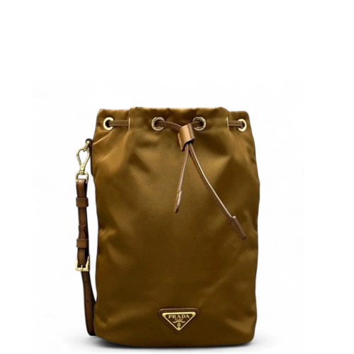 Prada Bucket Tessuto Nylon Brown