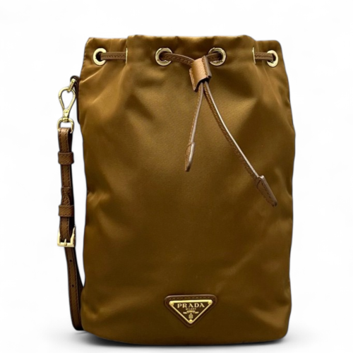 Prada Bucket Tessuto Nylon Brown