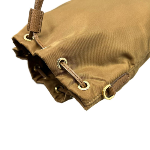 Prada Bucket Tessuto Nylon Brown