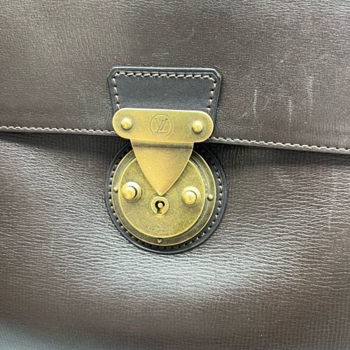Louis Vuitton Briefcase Calfskin Brown