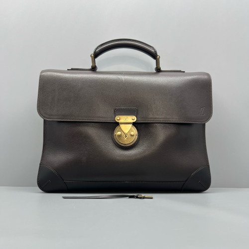 Louis Vuitton Briefcase Calfskin Brown