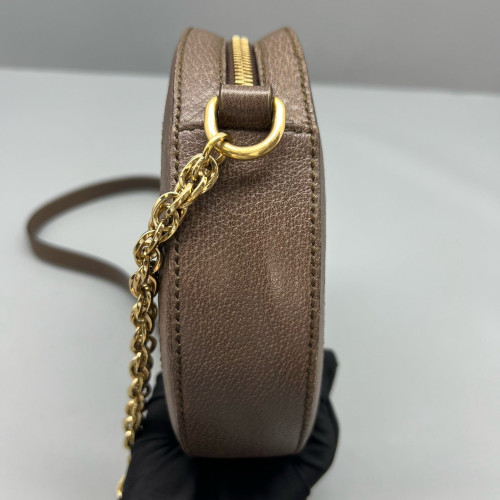 Gucci Mini Ophidia Round Bag GG Supreme Monogram Beige Ebony Gucci Mini Ophidia Round Bag GG Supreme Monogram Beige Ebony